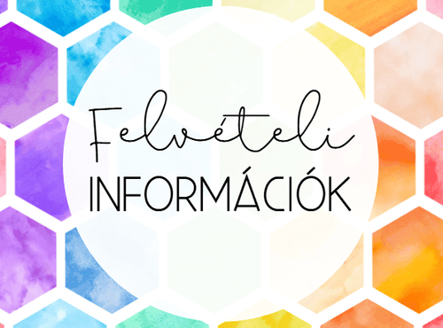 Felvételi információk